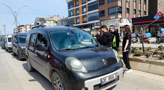 Biga'da lise öğrencileri trafik kurallarına yönelik çalışma yaptı