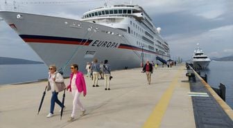 Bodrum'a 'Europa' kruvaziyeriyle 357 turist geldi