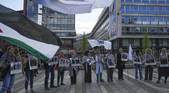 Bosna Hersek'te İsrail'in esir aldığı Filistinlilerin serbest bırakılması için gösteri düzenlendi