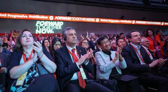 CHP Genel Başkanı Özel Barselona'daki GPM Küresel Liderler Genel Oturumu'nda konuştu Açıklaması
