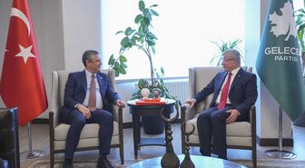 CHP Genel Başkanı Özel, Gelecek Partisi Genel Başkanı Ahmet Davutoğlu'nu ziyaret etti