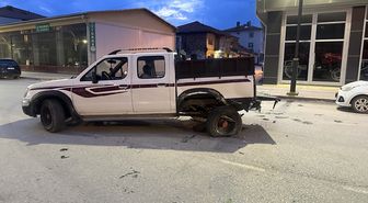 Çorum'da 3 aracın karıştığı kazada 1 kişi yaralandı
