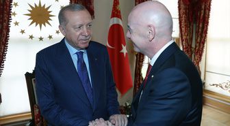 Cumhurbaşkanı Erdoğan, FIFA Başkanı Infantino'yu kabul etti