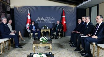 Cumhurbaşkanı Erdoğan, Gürcistan Başbakanı Kobakhidze ile bir araya geldi