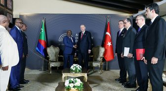 Cumhurbaşkanı Erdoğan, Komorlar Birliği Cumhurbaşkanı Azali Assoumani ile görüştü