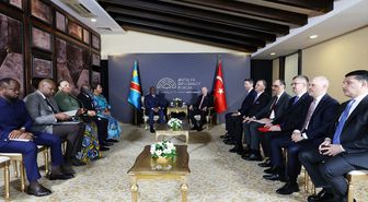 Cumhurbaşkanı Erdoğan, ?Kongo Demokratik Cumhuriyeti Cumhurbaşkanı Tshisekedi ile görüştü