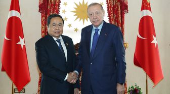 Cumhurbaşkanı Erdoğan, Vietnam Meclis Başkanı Thanh Man'ı kabul etti