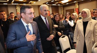 Cumhurbaşkanı Yardımcısı Yılmaz, Diyarbakır'da iş dünyası buluşmasında konuştu Açıklaması