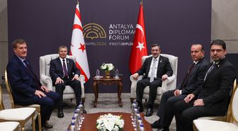 Cumhurbaşkanı Yardımcısı Yılmaz, KKTC Başbakanı Üstel ile görüştü Açıklaması