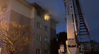 Edirne'de bir apartman dairesinde çıkan yangın söndürüldü