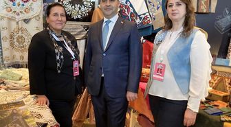 Edirne'nin deri ve saraciye ürünleri Cemre Çarşısı'nda tanıtıldı