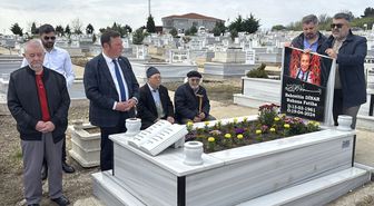 Edirne'nin turizm elçisi Bahri Dinar kabri başında anıldı