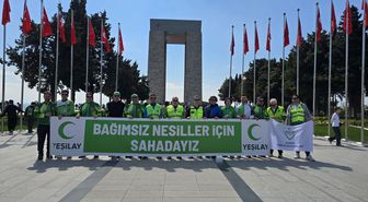Edirne Yeşilbis sporcularından şehitlere saygı turu