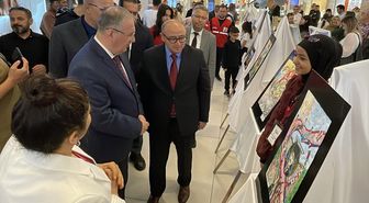 Erdemli'de 23 Nisan Ulusal Egemenlik ve Çocuk Bayramı dolayısıyla resim sergisi açıldı