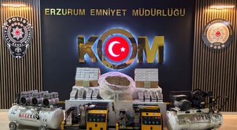 Erzurum'da kaçakçılık operasyonunda 2 şüpheli gözaltına alındı