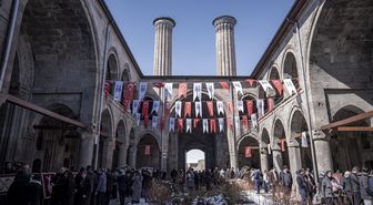 Erzurum'da tarihi Çifte Minareli Medrese'de Turizm Haftası kutlandı