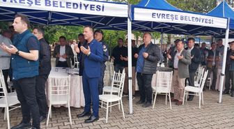 Evreşe Belediyesi yağmur ve şükür duası programı düzenledi