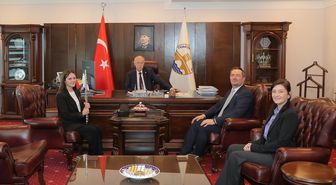 Fransa'daki yarışmada birinci olan öğrenciden Rektör Hatipler'e ziyaret