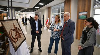 Gaziantep'te filografi eserleri sanatseverlerle buluştu