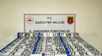 Gaziantep'te sahte standart dışı plaka satan 2 kişi yakalandı