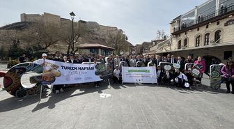 Gaziantep'te Turizm Haftası kapsamında yürüyüş düzenlendi