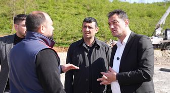 Giresun Belediye Başkanı Köse, yapımı devam eden canlı hayvan pazarı alanını inceledi