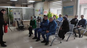 Gümüşhacıköy'de PTT çalışanlarına yönelik yangın tatbikatı düzenlendi