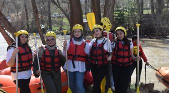 Gümüşhane'deki Kelkit Çayı'nda rafting etkinliği yapıldı