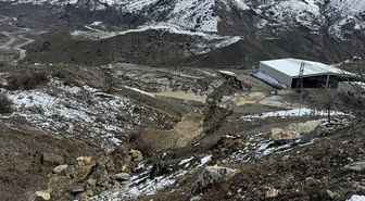 Hakkari'de heyelan nedeniyle entegre katı atık tesisi zarar gördü