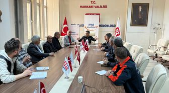 Hakkari'de 'Taşkın Riskine Karşı Bilgilendirme Toplantısı' yapıldı