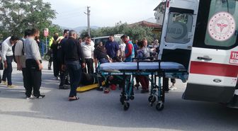 Hatay'da devrilen motosikletin sürücüsü yaralandı