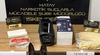 Hatay'da otomobilinde 3 kilo 700 gram uyuşturucu bulunan zanlı tutuklandı