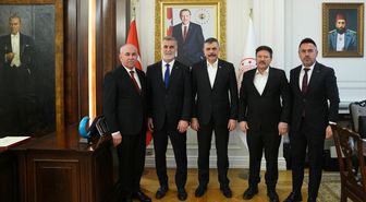 İçişleri Bakanı Çiftçi, TŞOF heyetini kabul etti