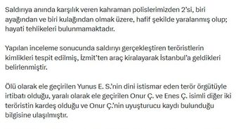 İçişleri Bakanlığı, İstanbul'da etkisiz hale getirilen 3 teröristin kimliğini açıkladı
