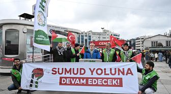 İHH, İsrail'in Küresel Sumud Filosu'na saldırısını protesto etti