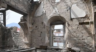 Isparta'da tarihi Aya Yorgi Kilisesi'nde restorasyon çalışmalarına başlandı