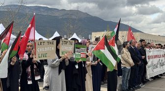 İsrail'in Filistinli esirlere yönelik 'idam yasası' Gaziantep ve çevre illerde protesto edildi