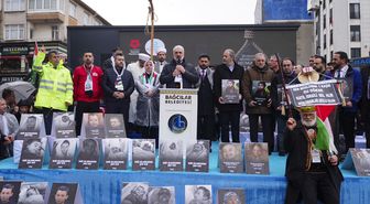 İstanbul'da İsrail'in Filistinli esirlere yönelik 'idam yasası' protesto edildi