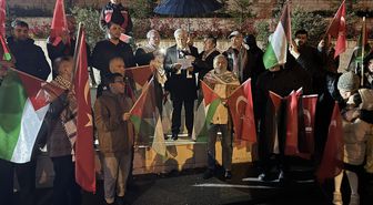 Kahramanmaraş'ta İsrail'in Filistinli esirlere yönelik 'idam yasası' protesto edildi