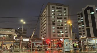 Kayseri'de öğrenci yurdunda çıkan yangın itfaiye ekiplerince söndürüldü