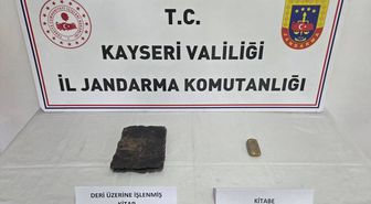 Kayseri'de tarihi eser kaçakçılığı operasyonunda 2 şüpheli yakalandı