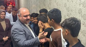 Kerkük Valisi Ağa, 23 Nisan Çocuk Bayramı'nda çocuk esirgeme kurumunu ziyaret etti