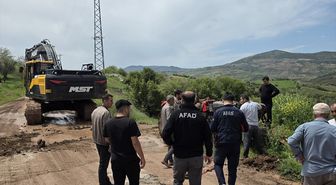 Kilis'te çayda mahsur kalan kişi kurtarıldı