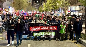 Kırşehir'de Filistinli esirlere destek yürüyüşü yapıldı