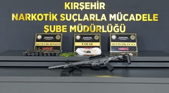 Kırşehir'de silah ve uyuşturucuyla yakalanan zanlı tutuklandı