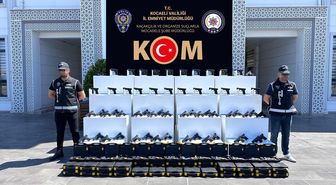 Kocaeli'de silah kaçakçılığı operasyonunda 60 ruhsatsız tabanca ele geçirildi