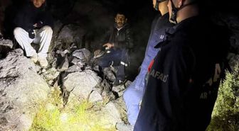 Konya'da dağlık alanda mahsur kalan kişi kurtarıldı