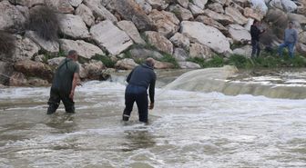 Kuraklıktan etkilenen Kufi Çayı'nın su seviyesi son yağışlarla yükseldi