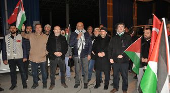 Kütahya'da İsrail'in Filistinli esirleri hedef alan idam yasasına tepki