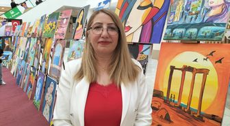 Manavgat'ta öğrencilerden resim sergisi